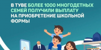 В Туве более 1000 многодетных семей получили выплату на приобретение школьной формы - ИА Тува-Онлайн