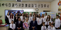 Начальник КЖД встретился с учениками профильного класса РЖД Славской средней школы - Kaskad.TV