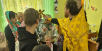 Посещение священником СРЦ Ровесник в г. Сосенский - Козельская епархия