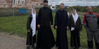 Епископ Мефодий ознакомился с ходом реставрационных работ в Архиерейском подворье с. Новая Михайловка - Альметьевская Епархия
