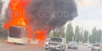 Мэрия Липецка: автобус загорелся из-за неисправности двигателя. - Gorod48.ru