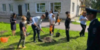 Брянские полицейские высадили с детьми яблоневый сад - БрянскToday.Ru