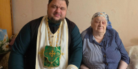 Отец Александр Рябов навестил старейшую прихожанку - Pesochnya40.Com