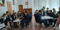 Учащиеся 9 класса школы с. Наровчат посетили мероприятие в краеведческом музее - Наровчатский район