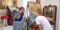 Старшеклассники кадетских классов МБОУ СШ №14 г. Липецка исповедались и причастились Святых Христовых Таин перед началом учебного года - Первое Липецкое благочиние