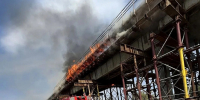 Спасатели потушили пожар на строящемся мосту в Тульской области - ИА Тульская служба новостей