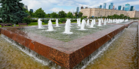 Фонтанный комплекс "Годы войны" в Москве промоют перед Днем города - M24.Ru