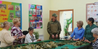 Защитник Отечества и волонтёры встретились в Печищинской библиотеке - Волжская новь