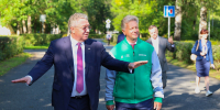 Ректор СПбПУ Андрей Рудской провёл для Максима Соколова экскурсию по Политеху - СПб ГПУ