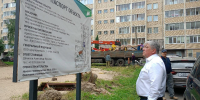 Глава города посетил обновляемые дворовые территории - Газета Железногорские новости