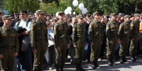 На главной площади перед АлтГТУ прошла памятная акция, посвящённая Дню солидарности в борьбе с терроризмом - АлтГТУ им. И.И. Ползунова