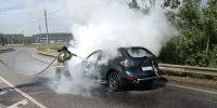 На 74 км Старокаширского шоссе сгорел легковой автомобиль - Stupino.Info