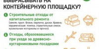 Строительные, промышленные и растительные отходы нельзя выбрасывать в обычные баки для бытового мусора и складировать на контейнерных площадках!!! - Тавдинский городской округ