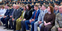 Ректор УрГПУ Юрий Биктуганов принял участие в торжественной церемонии принесения клятвы кадетами профильных классов Свердловской области - УрГПУ