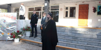 В День знаний наместник Далматовской обители игумен Варнава (Аверьянов) принял участие и выступил на торжественной линейке в Далматовском филиале Катайского технологического колледжа - Успенский Далматовский мужской монастырь