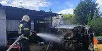 В Новосиле сгорел ВАЗ - Орловский Вестник