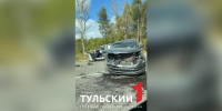 На трассе М-2 под Тулой столкнулись два автомобиля - ТК Первый Тульский