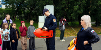 На Джамгаровском пруду прошёл мастер-класс по безопасности  на водных объектах осенью - Район Марфино