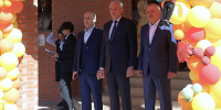 Борис Джанаев поздравил с началом учебного года школьников и педагогов гимназии №4 г. Владикавказа - Администрация РСО-А