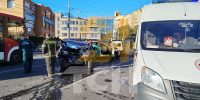 Три человека пострадали в массовом ДТП на улице Дмитрия Ульянова в Туле - ИА Тульская служба новостей