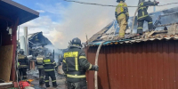 В глухой тайге тушили бытовку пожарные Хакасии - Абакан 24