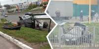 В Ярославле «Мерседес» протаранил остановку с людьми, один человек погиб - YarNews.Ru