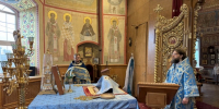 Архиерейское богослужение в Троицком кафедральном соборе г. Щигры. - Щигровская епархия
