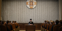 Ректор МДА епископ Кирилл встретился с поступившими студентами - Духовная академия
