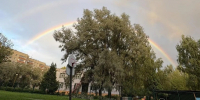 Над Ярославлем поднялась двойная радуга — фото | Источник: читатель 76.RU - 76.Ru