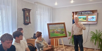  В Нижнеломовском краеведческом музее состоялась встреча с  членом Союза художников России Николаем Никишиным - Центр культуры и искусств