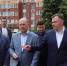 Юрий Слюсарь и Александр Скрябин посетили Левенцовку, где повреждены дома | Источник: Юрий Слюсарь / Telegram.org - 161.Ru