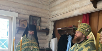 Митрополит Савва совершил воскресную Литургию в храме преподобного Арсения Комельского - Вологодская епархия