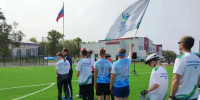 На обновленном стадионе "Спартак" в Советской Гавани торжественно приняли "Знамя спорта" и дали старт спортивной декаде в районе - Советско-Гаванский район