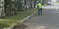 Летнее содержание городских улиц Архангельска - Мезенское дорожное управление