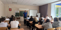 Личное участие представителей облГКУ «Центр по делам ГО, ПБ и ЧС» в проведении Уроков мужества - Центр по делам гражданской обороны, пожарной безопасности и чрезвычайным ситуациям