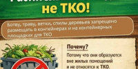 Памятка для граждан: растительные отходы - не в контейнеры!. - Город Фокино