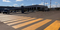 Аэропорт Красноярск завершил первый этап обновления привокзальной площади - Международный аэропорт Красноярск