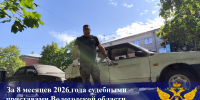 За 8 месяцев 2026 года судебными приставами Вологодской области на нужды СВО передано 59 единиц конфискованного транспорта - УФССП