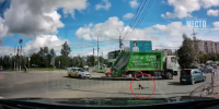 На оживленном перекрестке в Кирове из машины выпал ребенок, появилось видео - ProGorod.Ru