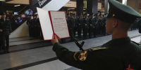 Кузбассовцы приняли военную присягу в Новосибирском военном институте Росгвардии - Росгвардия