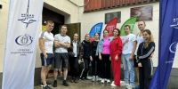 Участники ГТО позируют. - Козельский район