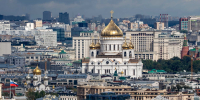 В праздник Собора Московских святых Святейший Патриарх Кирилл совершил Литургию в Храме Христа Спасителя - Храм Иоанна Воина