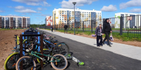 В Великом Новгороде построили новую велопешеходную дорожку - Правительство Новгородской области