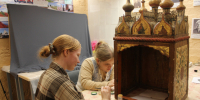 Реставраторы из Петербурга работают в Тотьме. Фото: предоставил Алексей Новосёлов. - Вологодское отделение РГО