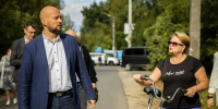 В Курске глава города  проверил работу коммунальщиков на улице Сушковская - Городские Известия