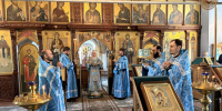 Богослужения в день празднования Владимирской иконе Божией Матери и памяти святых мучеников Адриана и Наталии в Улан-Удэ - Улан-Удэнская и Бурятская епархия