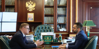 Губернатор Челябинской области Алексей Текслер проводит рабочую встречу с новым заместителем Андреем Грачевым. Автор фото – Наиль Фаттахов, сетевое издание 1obl.ru - Губернатор Челябинской области