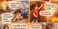  Ситуация, когда ребёнок один дома, а вдруг вспыхнул огонь, — одна из самых тревожных. Но если ребёнок заранее знает простые правила, это может спасти ему жизнь. - Миякинский район