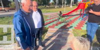 Владислав Шапша осмотрел обновленную набережную в Жиздре - Телерадиокомпания Ника