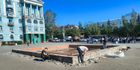 В Барнауле ремонтируют городские фонтаны: работы идут на объектах возле ТЦ «Россия» и на «Рыбке» - Администрация г. Барнаул